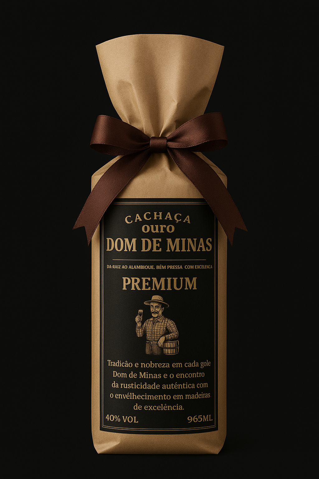 Cachaça Ouro Dom de Minas - Presente
